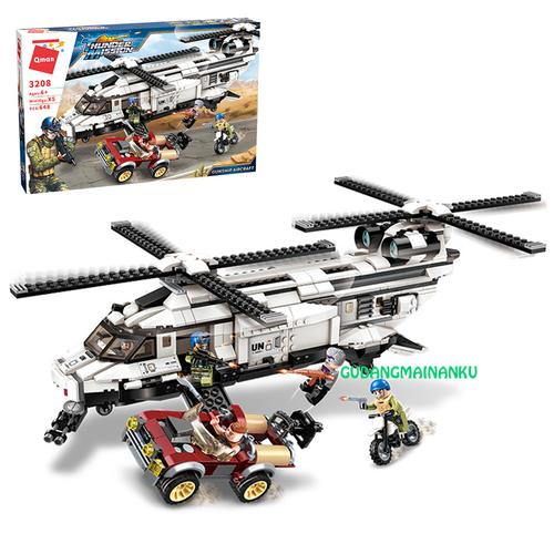 Foto Produk Bricks Blocks Qman 3208 Thunder Mission Gunship Aircraft Helicopter dari Gudangmainanku