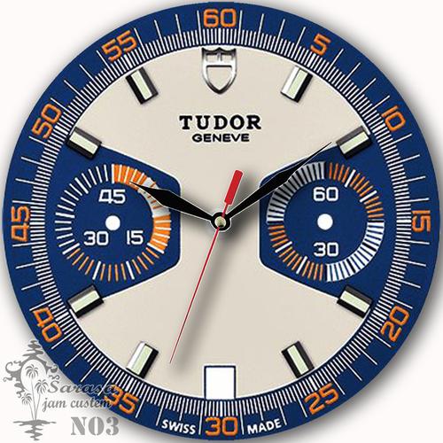 JAM DINDING BACGROUN TUDOR ROLEX 20CM 