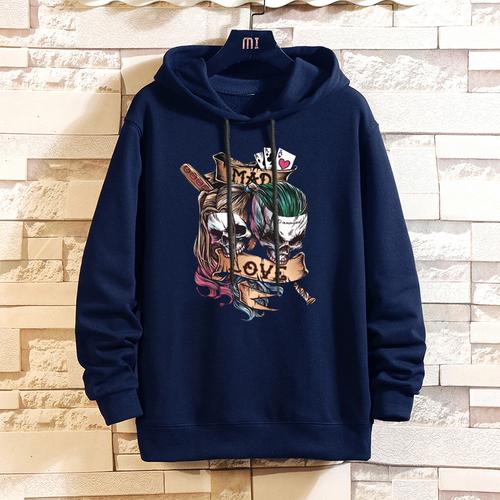 Foto Produk FortKlass JOK Hoodie Polos Pria Lengan Panjang Unisex - Navy dari FortKlass