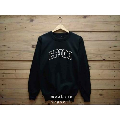 Jual crewneck erigo pria warna hitam 