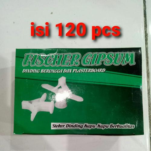 Gambar TERMURAH Fischer fiser fixer gypsum gipsum isi 120pcs dari Raja kain bintik Jakarta Barat Tokopedia