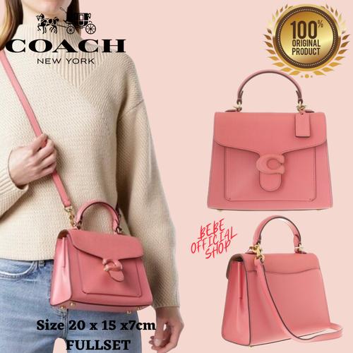 [ORIGINAL] COACH Tabby Top Handle 20 Pink Taffy Tas Coach Original di  Bebe Official Shop Tokopedia
