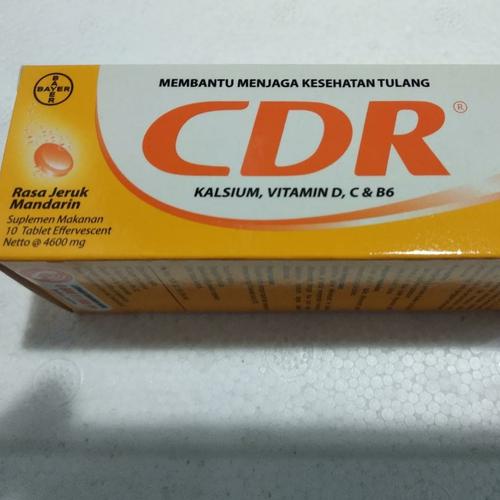 Jual CDR 10 TABLET/TUBE EFFERVESCENT KALSIUM, VIT D, C & B6 /MENJAGA ...