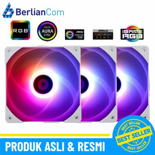 Gambar THERMALRIGHT TL-C12W-S X3 ARGB WHITE TRIPLE SET 120mm PWM Fan dari BerlianCom Kota Surabaya Tokopedia