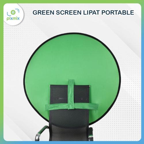 Gambar Green Screen Lipat Portable | Background untuk Zoom - Green Screen 01 dari pixmix Kota Surabaya Tokopedia