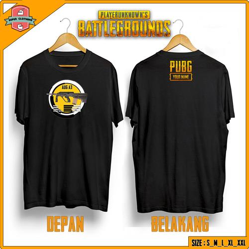 Foto Produk KAOS DISTRO PUBG AUG A3 - BAJU PUBG AUG - KAOS KATUN PUBG AUG LEMBUT - Hitam, S dari Super Clothing Murah