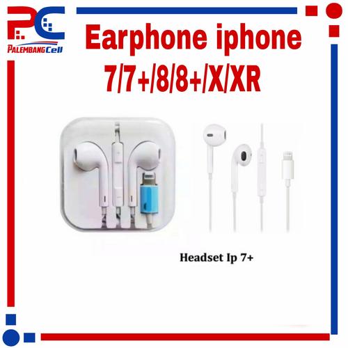 Jual Headset bluetooth iphone 7+ 8+ X earphone iphone