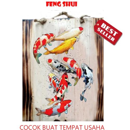 Gambar Fengshui Aliran Rejeki Lukisan Kayu Koi Hoki Tempat Usaha Ruang Tamu dari Rumah Kreasi 168 Kota Cirebon Tokopedia