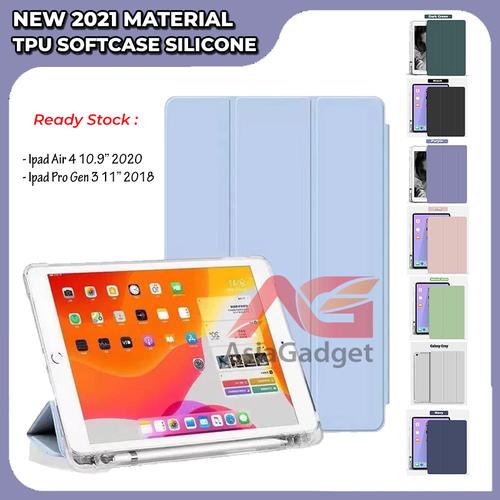 Gambar Sarung Silicon Soft Case iPad Air 4 10.9" 2020 / Pro Gen 3 2018 11" - Black dari Asia Gadget168 Jakarta Barat Tokopedia