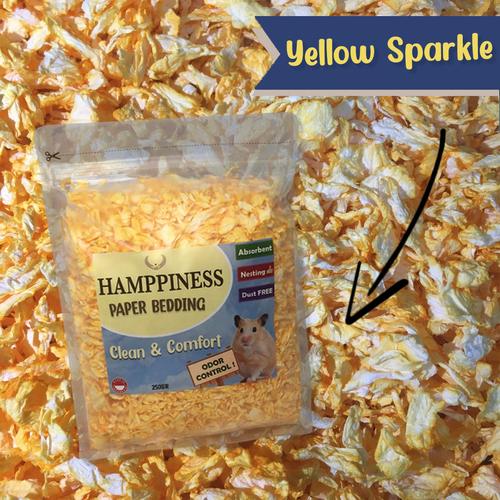 yellow hamster bedding