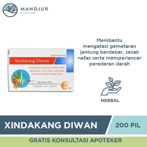 Gambar Xindakang Diwan - Obat Herbal Jantung Lemah dan Sering Berdebar dari mandjur Jakarta Pusat Tokopedia