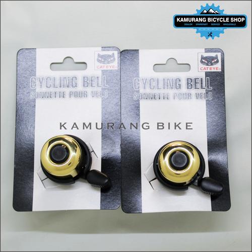 Jual cycling bell cat eye gold \u0026 silver 