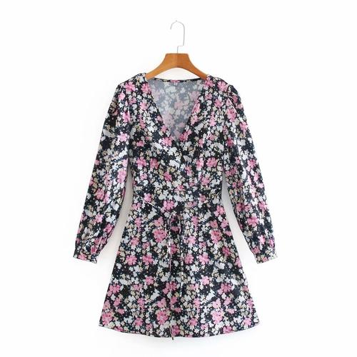 Jual Black Flowery,rok terusan bunga 