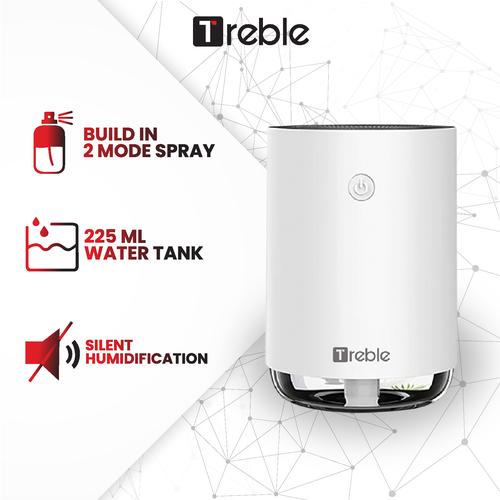 Foto Produk TREBLE 255ml Humidifier Udara Air Diffuser Purifier Portable - THU01 - Putih dari Trebleofficialstore