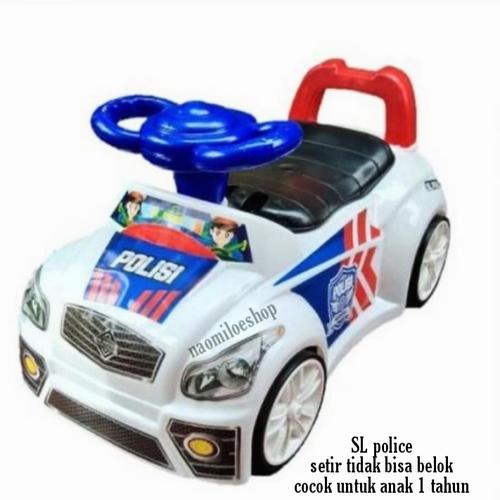 Gambar Mobil dorong polisi - mobilan duduk - mobil anak - mainan anak - ride - SL police + dus dari House of L Jakarta Barat Tokopedia