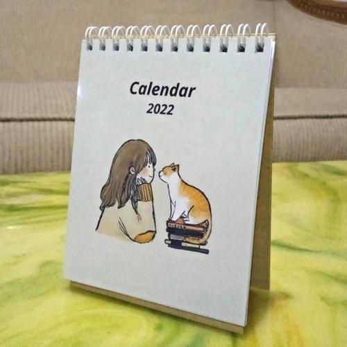 Gambar Kalender 2022 Girls with Cat | Fancy gift | kalender meja cute dari MIKOCI Kota Cimahi Tokopedia