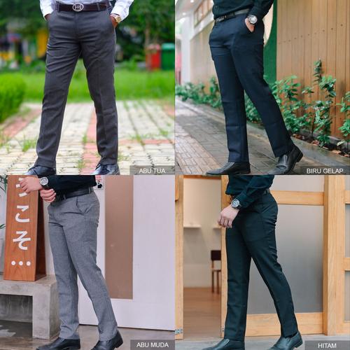 Foto Produk CELANA BAHAN | KERJA | FORMAL | KANTOR | PANJANG | HITAM | DASAR PRIA - Navy, 37/38 dari LYGAHOUSE