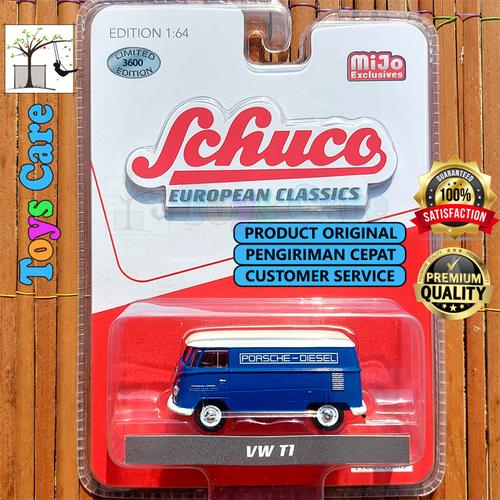 Miniature Schuco 1:64 - Lamborghini Huracan Bleue Avec Bande Blanche - Série European Classics