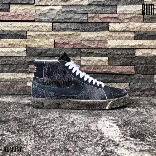Jual NIKE SB BLAZER MID FADED PREMIUM - BLACK - 42.5 - Jakarta Barat - RUM  CULTURE | Tokopedia