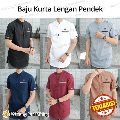 Gambar Baju Koko Kurta Lengan Pendek Pakistan Modern Warna Dewasa Pria Muslim - Abu-abu, Ukuran Random dari Warung Jual Miring Jakarta Utara Tokopedia