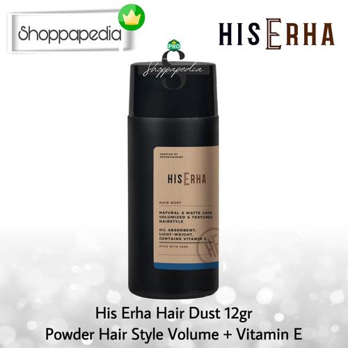 Jual HIS ERHA Hair Dust 12gr Powder Hair Style Rambut Pria lebih