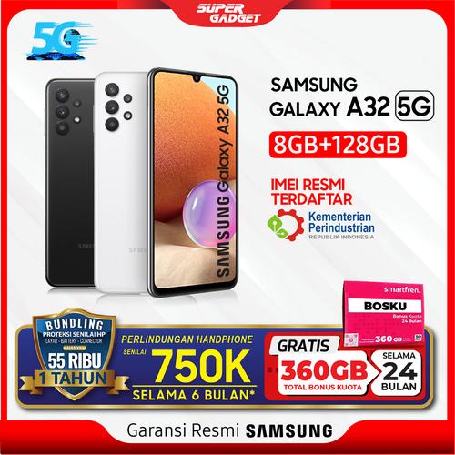 Gambar Samsung Galaxy A32 5G RAM 8 ROM 128 8GB 128GB Smartphone Resmi SEIN - Black, Non Bundle dari SUPER_GADGET Jakarta Pusat Tokopedia