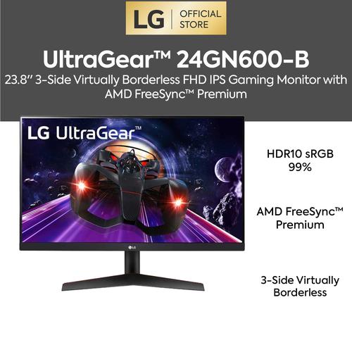 Gambar LG UltraGear™ 24GN600-B 23.8'' FHD IPS Gaming Monitor AMD FreeSync dari LG Monitor Official Store Jakarta Timur Tokopedia