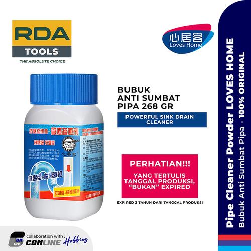 Gambar COMLINE-Bubuk Anti Sumbat Pipa-Saluran Air Wastafel LOVES HOME dari ComLine Hobbies Jakarta Selatan Tokopedia