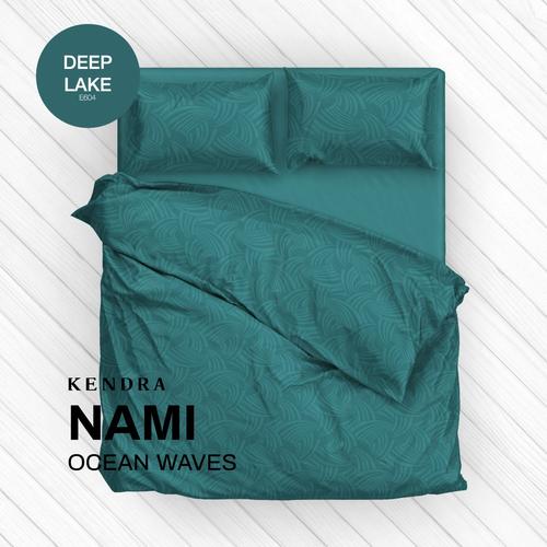 Foto Produk Sprei Kendra Polos Jacquard Emboss Ukuran 180x200 Tinggi 25cm - Deep Lake dari INstore