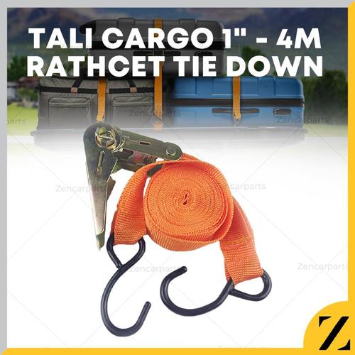 Gambar Tali Pengikat Barang 1" 4M Cargo Lashing Belt Ratchet Tie Down Set dari Zen Car Parts Jakarta Barat Tokopedia