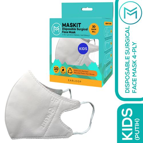 Foto Produk Masker Anak Duckbill Kids Maskit 4ply - Putih dari Maskit Store