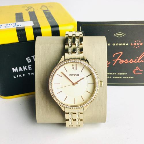 Jual jam tangan wanita fossil bq3117 