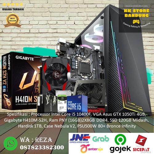 Jual CPU GAMING INTEL CORE I5 10400F GEN 10 | GTX 1050TI 4GB PC RAKITAN ...