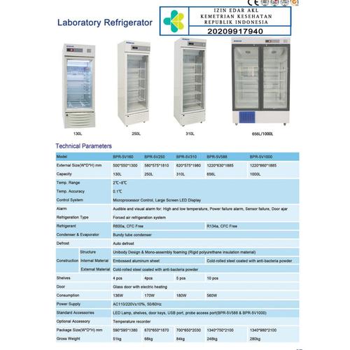 Jual Biobase Laboratory Refrigerator Type BPR5V310 Kab. Pemalang