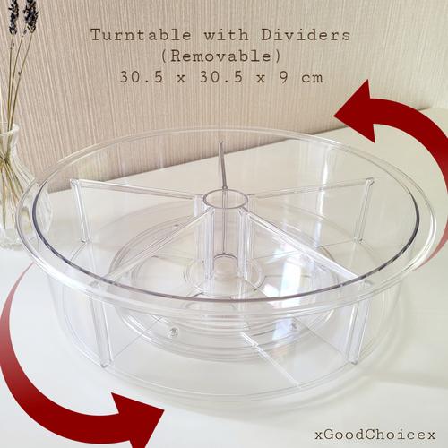 Jual Turntable Rotating Storage Rak Putar Dapur Bumbu Stationery Lazy