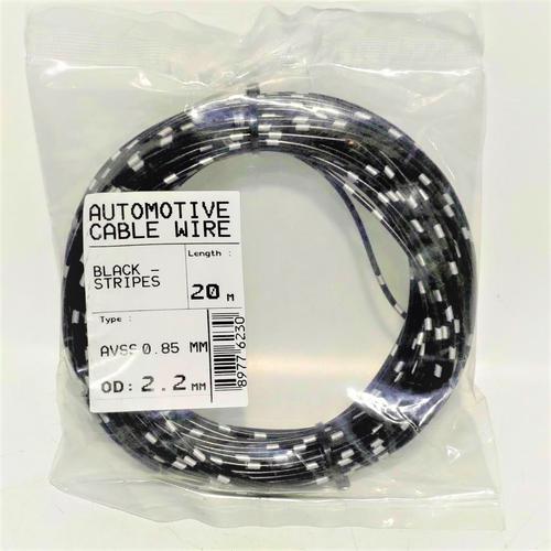 Foto Produk Kabel Bintik Jepang 0.85 MM Roll Serabut Body Mobil Motor 1 Meter - Hitam dari MJMsunjaya