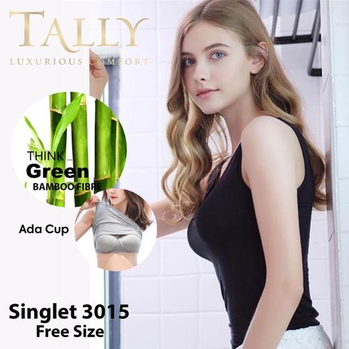 Gambar TALLY 3015 Singlet Crop ada Busa Tanktop Polos Wanita tali kecil Ta - Coklat Muda dari Tally Official Store Jakarta Barat Tokopedia