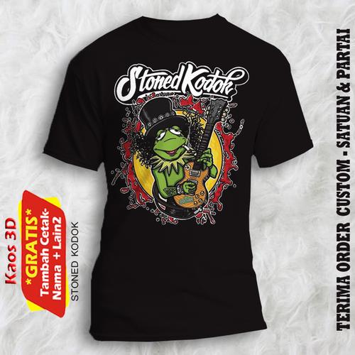 Jual Kaos HItam Gambar seram ukuran dewasa gratis tambah cetak - XS