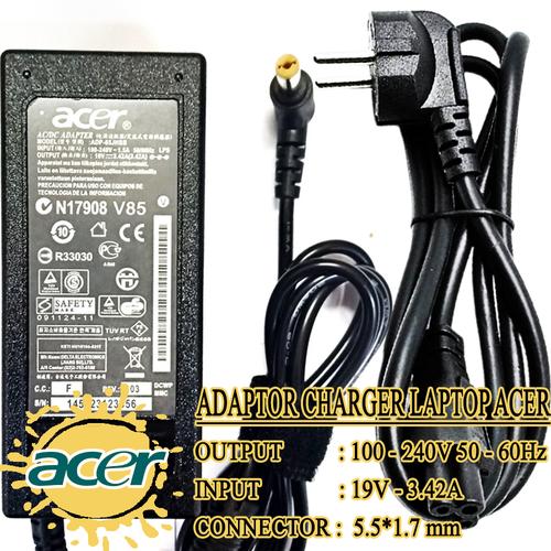 Foto Produk Adaptor Charger Carger Casan Original Laptop Acer Aspire 19V-3.42A dari JHESTORES
