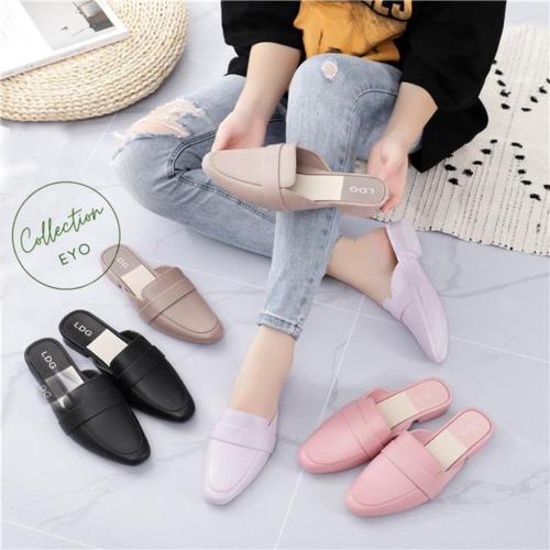 Gambar Sandal Loafers Jelly Karet / Sandal Slip On Jelly Karet IMPORT 123 - Hitam, 36 dari hsyolaa Jakarta Barat Tokopedia