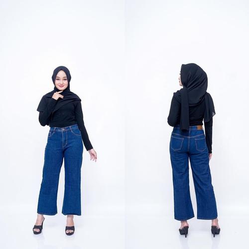 Jual celana kulot jeans wanita 