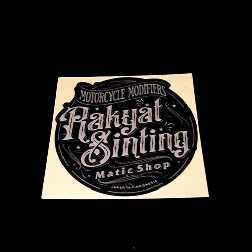 Gambar Stiker rakyat sinting model retro dari Rakyat Sinting MaticShop Jakarta Selatan Tokopedia