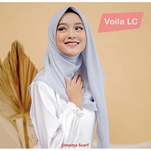 Foto Produk Hijab Segiempat Voila Lasercut Umama Label Besi Jilbab Segiempat - Dark Grey dari KUBA PROJECT