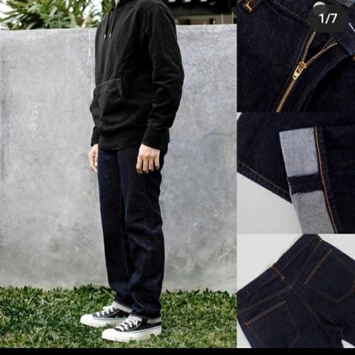 Jual celana Jeans Gu UNIQLO Straight 