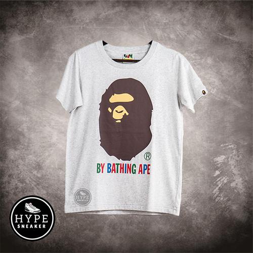 Gambar Kaos BAPE A Bathing Ape Big Head Multicolor Grey Tshirt 100% ORIGINAL dari HYPESNEAKER.ID Kota Salatiga Tokopedia