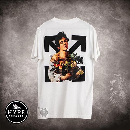 Gambar Kaos OFF WHITE Caravaggio Boy White Tshirt 100% ORIGINAL dari HYPESNEAKER.ID Kota Salatiga Tokopedia
