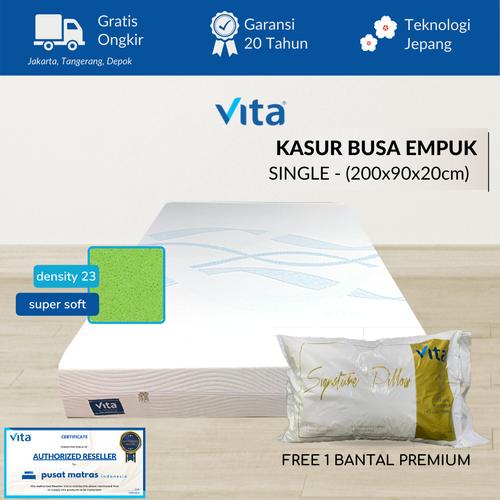 Gambar KASUR BUSA EMPUK - TEKNOLOGI JEPANG - by VITA (200x90x20cm) dari pusat matras indonesia Kab. Tangerang Tokopedia