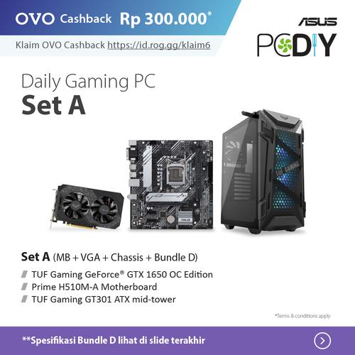 Foto Produk PBA ASUS Powered By ASUS - Daily Gaming PC set package ABC GTX 1650 OC - set A + D dari YOUNGS COMPUTER