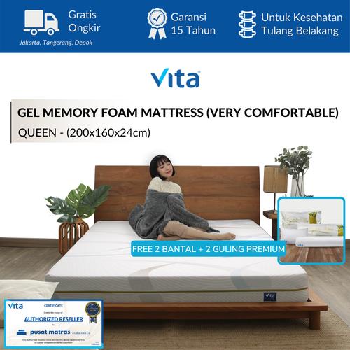 Gambar Signature Gel Memory Foam Mattress - (QUEEN 160CM) - by VITA dari pusat matras indonesia Kab. Tangerang Tokopedia