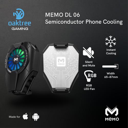 Foto Produk MEMO DL06 Fan Cooler Radiator Pendingin HP Cooling Fan Gaming - MEMO DL06 dari Oaktree